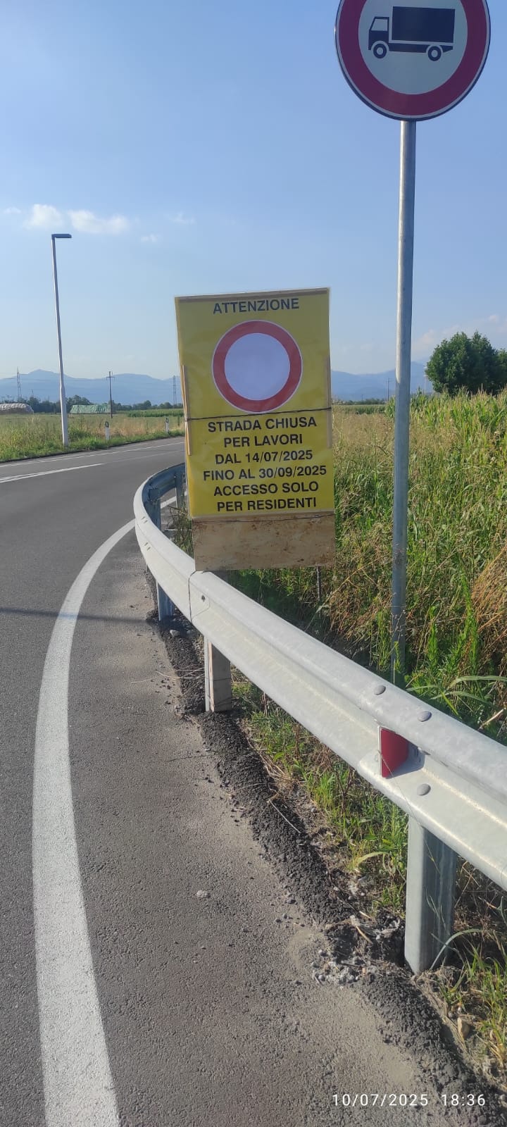 Immagine che raffigura Chiusura strada SP92