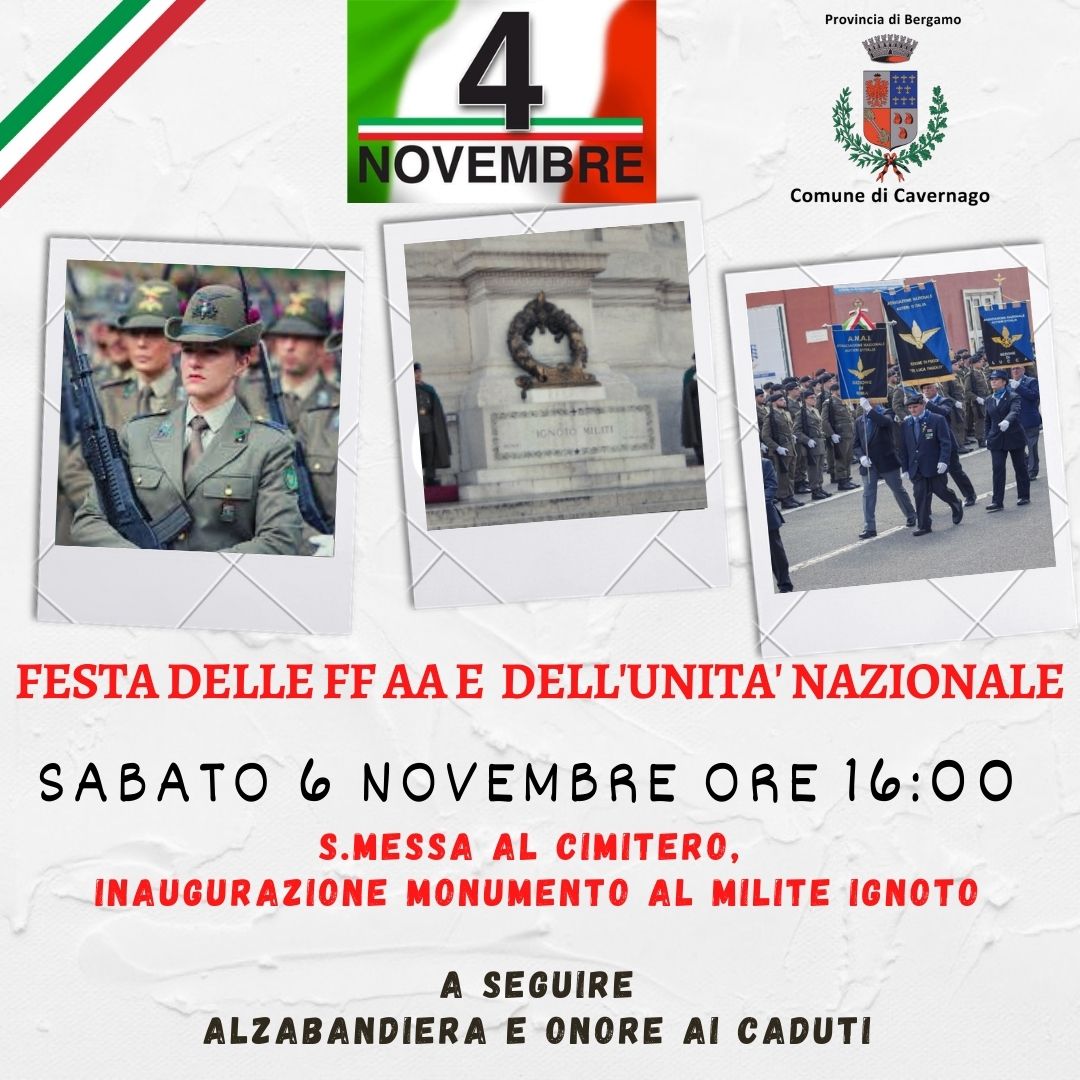 Celebrazione festa delle FFAA e dell'unità d'Italia