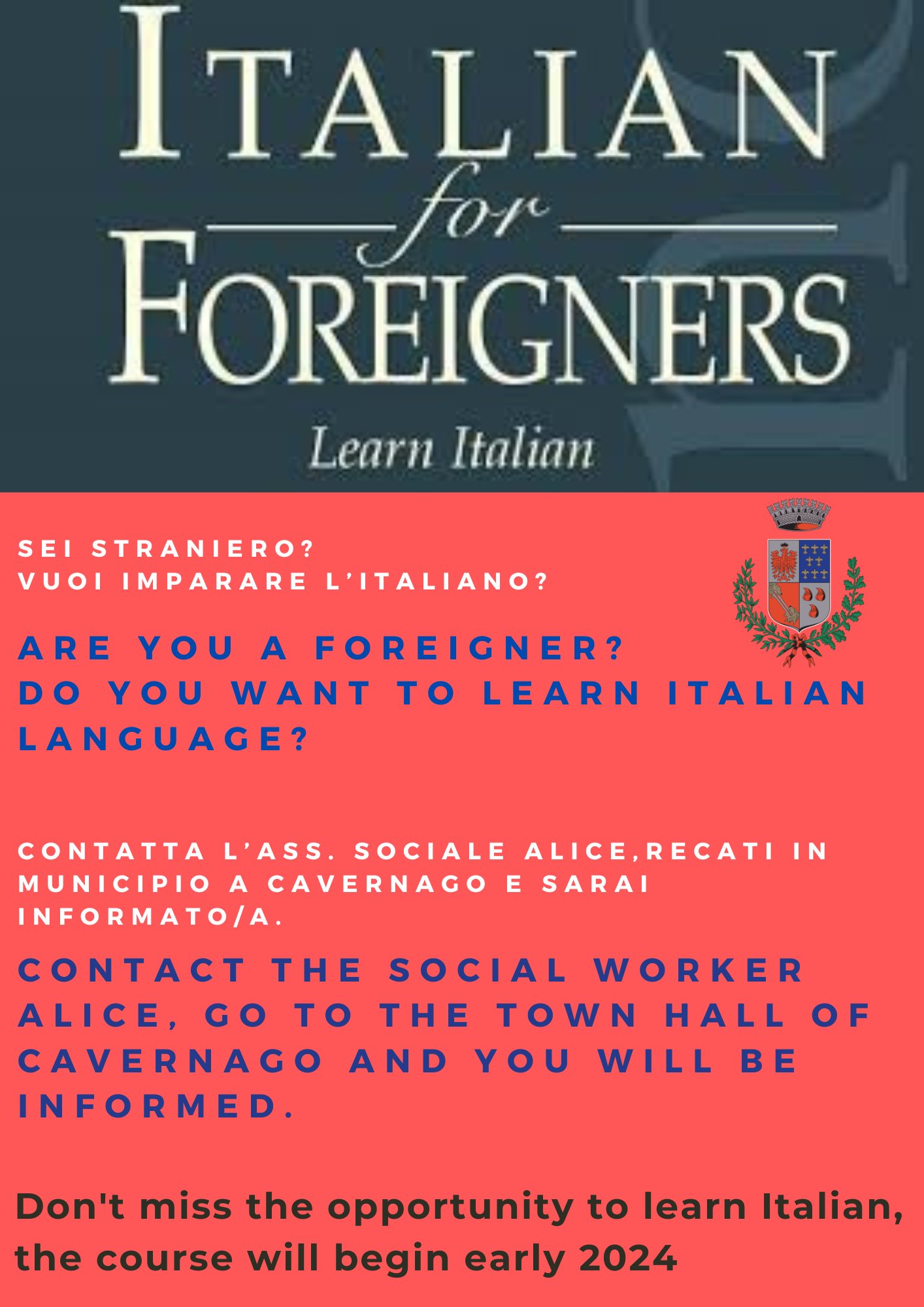 Immagine che raffigura Corso di Italiano per stranieri
